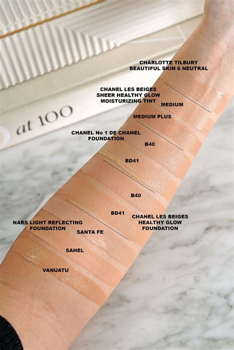 chanel foundations comparison